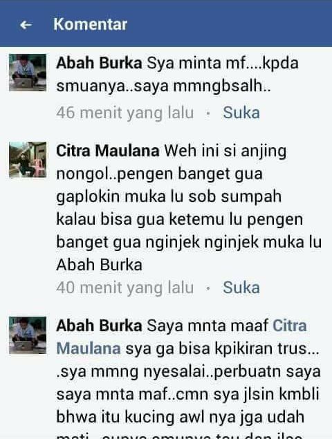 Permintaan maaf Abah Burka (facebook.com)