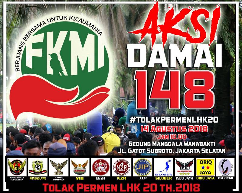Aksi Damai 148 TolakPermenLHK20 FKMI (Omkicau.com)
