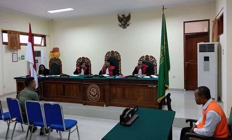 I Ketut Regen saat sidang kasus Jalak Bali (balipost.com)