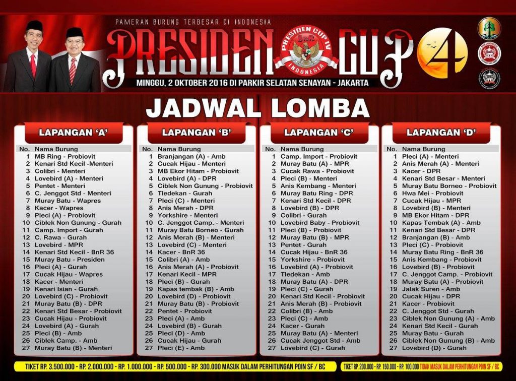 Jadwal Presiden Cup 4 (mediabnr.com)